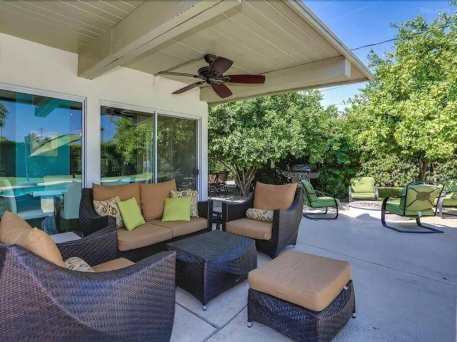 Serene 4 Bed 3 Bath Heated Pool Natural Backyard Heart Of Palm Springs Buitenkant foto
